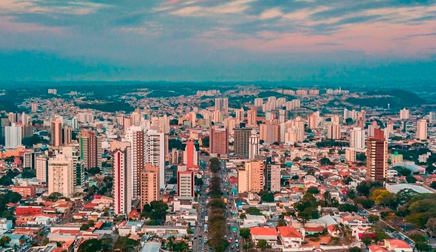 vista aérea de jundiaí