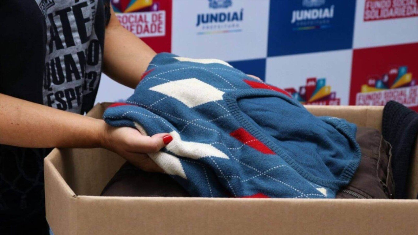 Doações para campanha de inverno de jundiaí