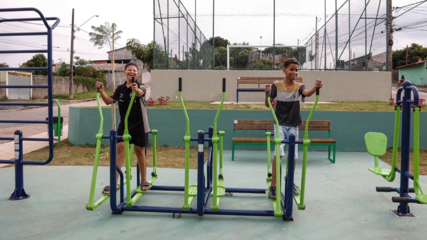 Nova praça no Jardim Santa Gertrudes, em Jundiaí