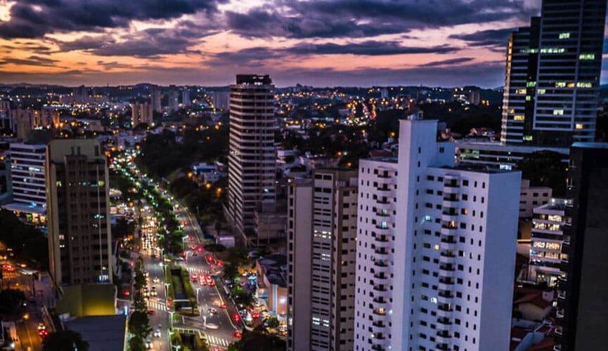 Vista aérea de Jundiaí. (Foto: Divulgação/@lleandrosj)