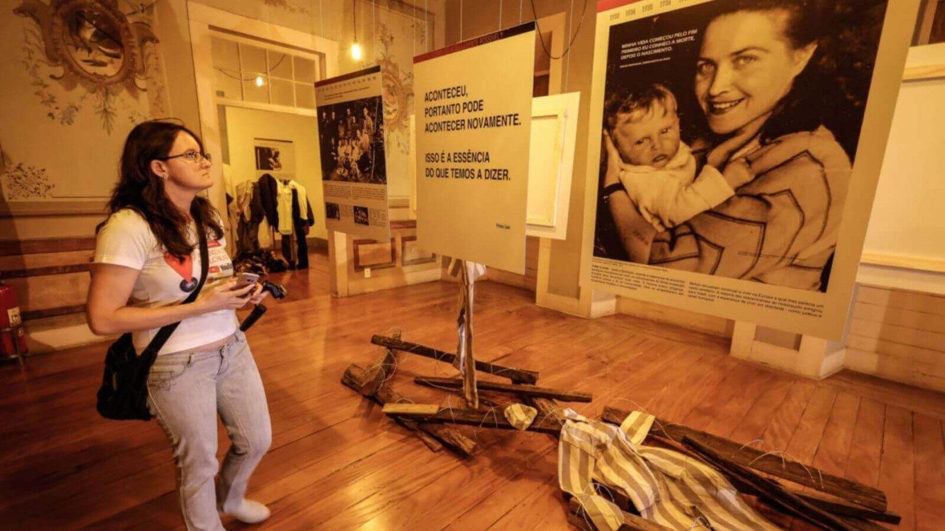 Exposição sobre o Holocausto em Jundiaí