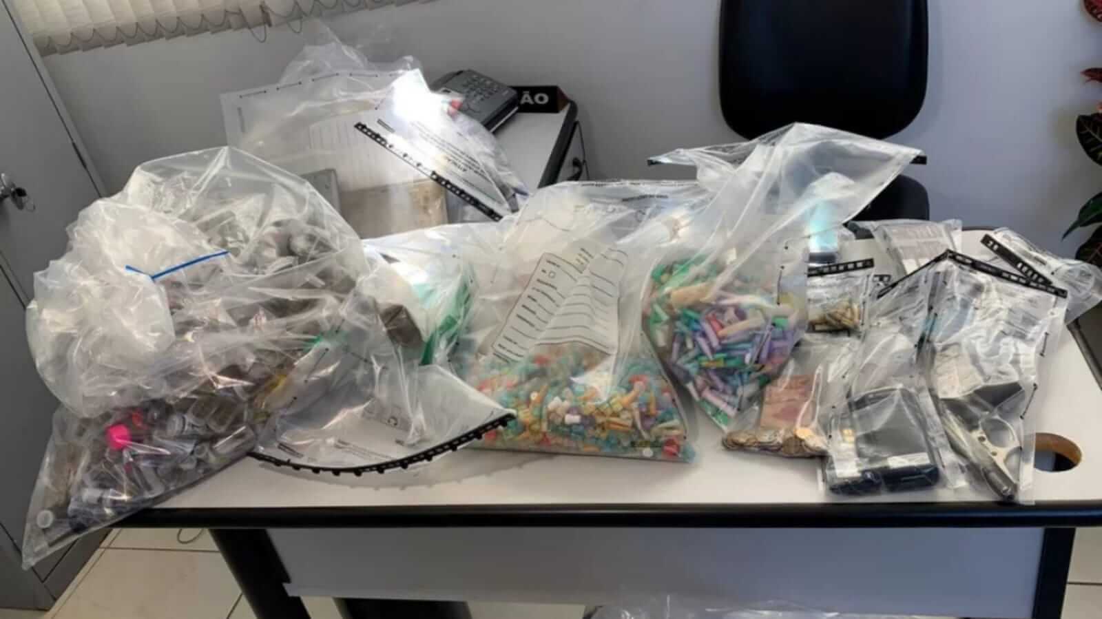 Drogas apreendidas em Jundiaí