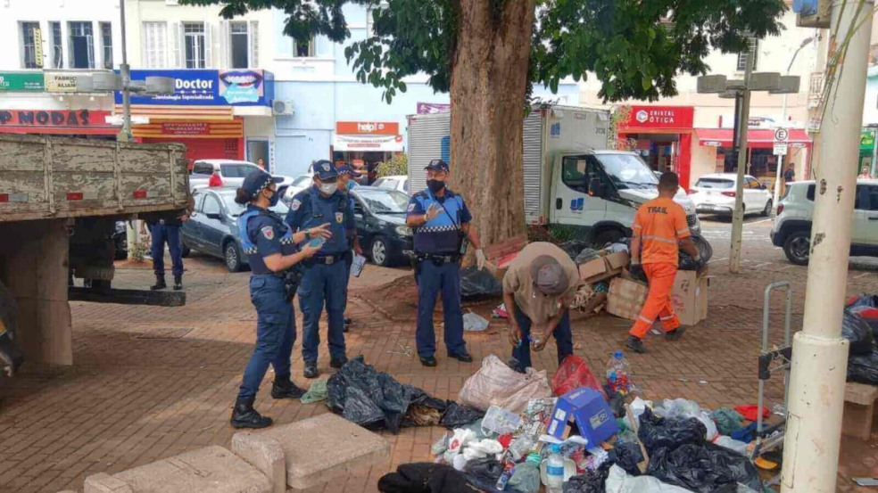 Guardas no Centro de Jundiaí