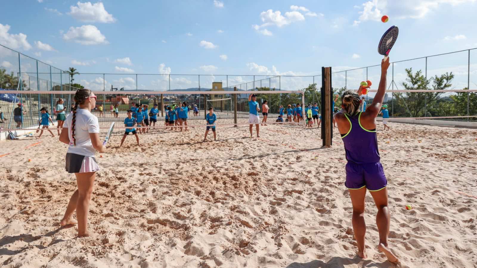 Alunos de Beach Tennis