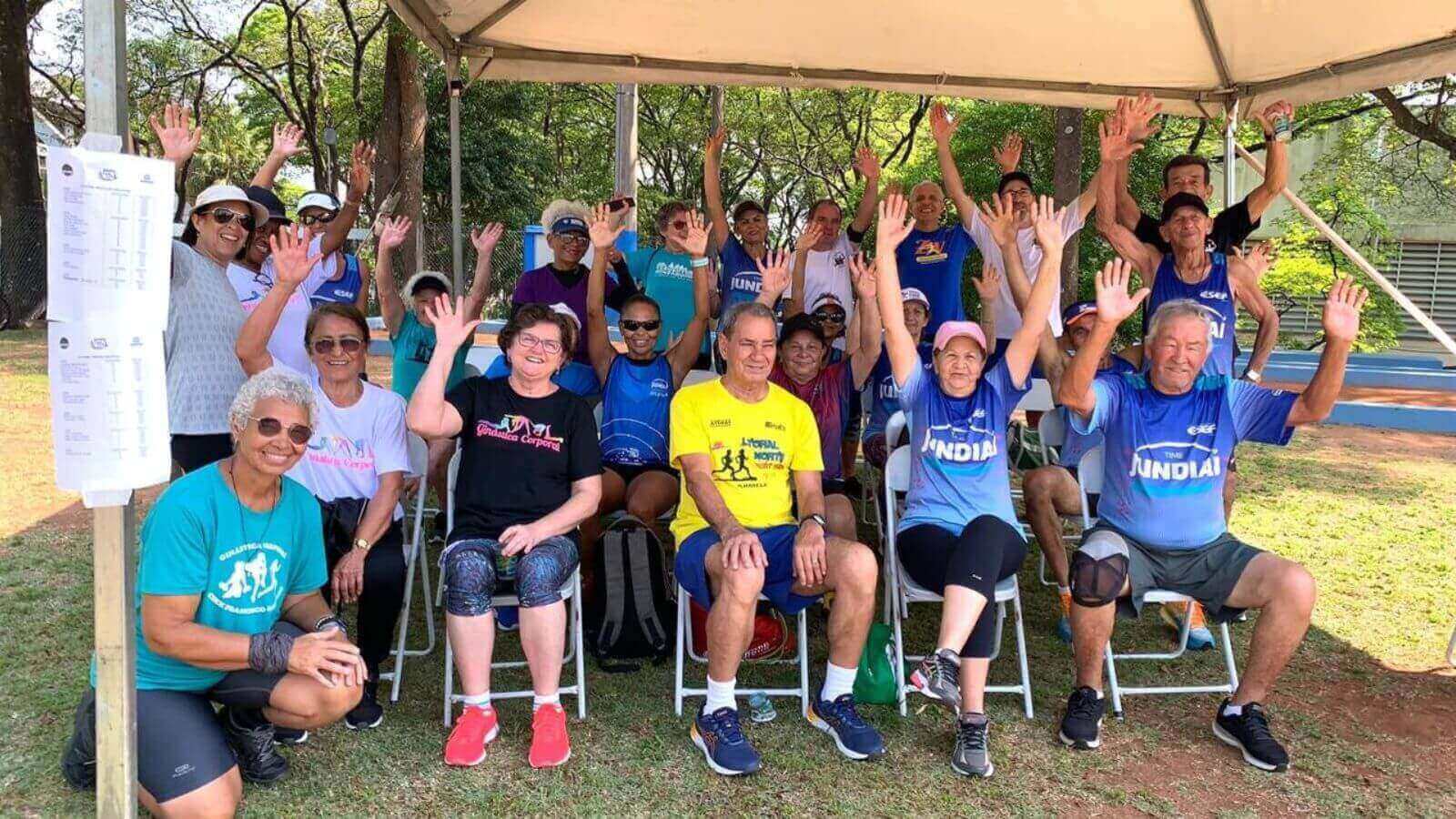 Idosos em Jogos da Melhor Idade em Jundiaí