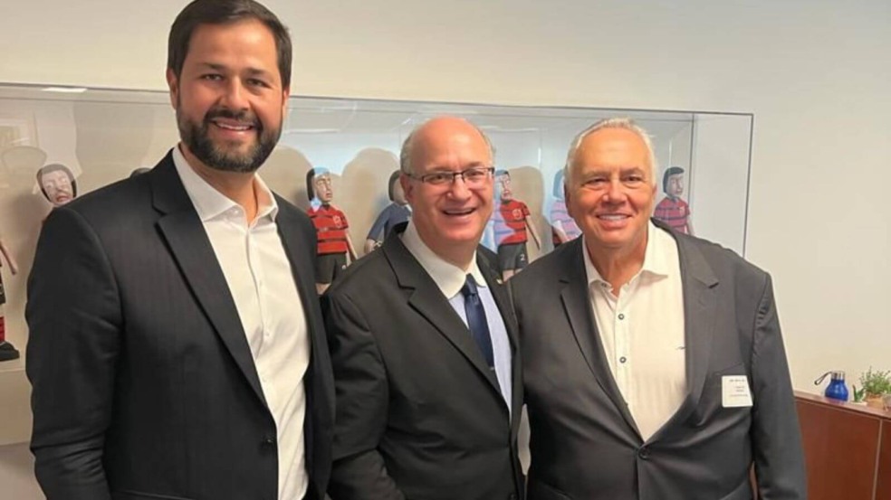 Luiz Fernando Machado, Ilan Goldfajn e Walter da Costa e Silva Filho nos Estados Unidos