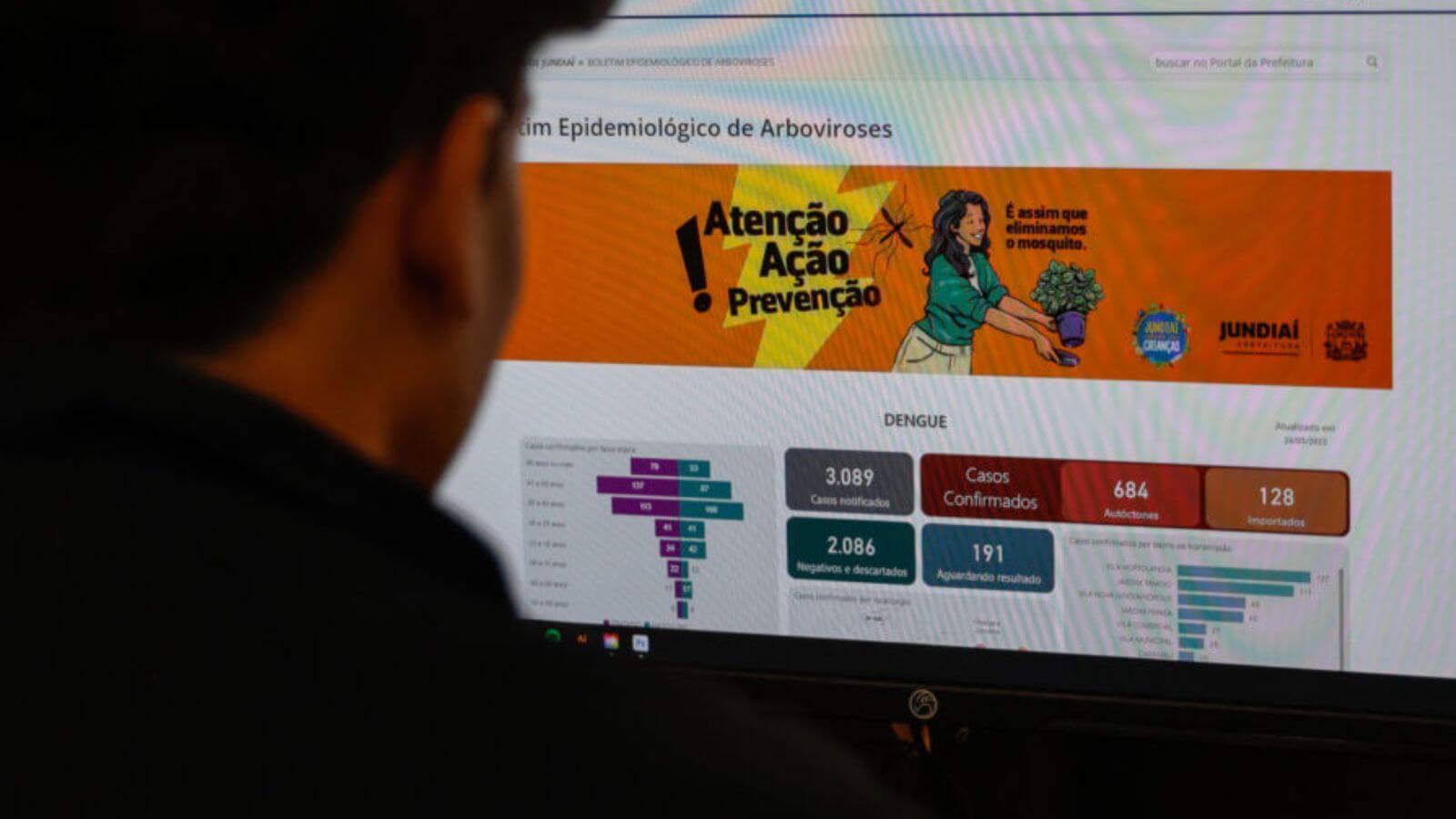 Jundiaí lança painel inteligente com dados sobre dengue, zika e chikungunya