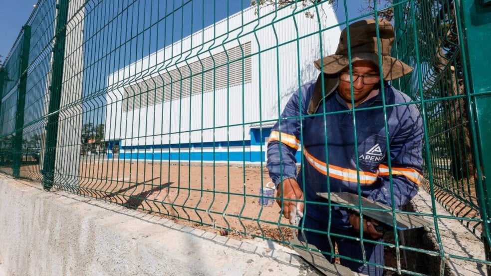 Obras no Centro Esportivo da Vila Liberdade de Jundiaí
