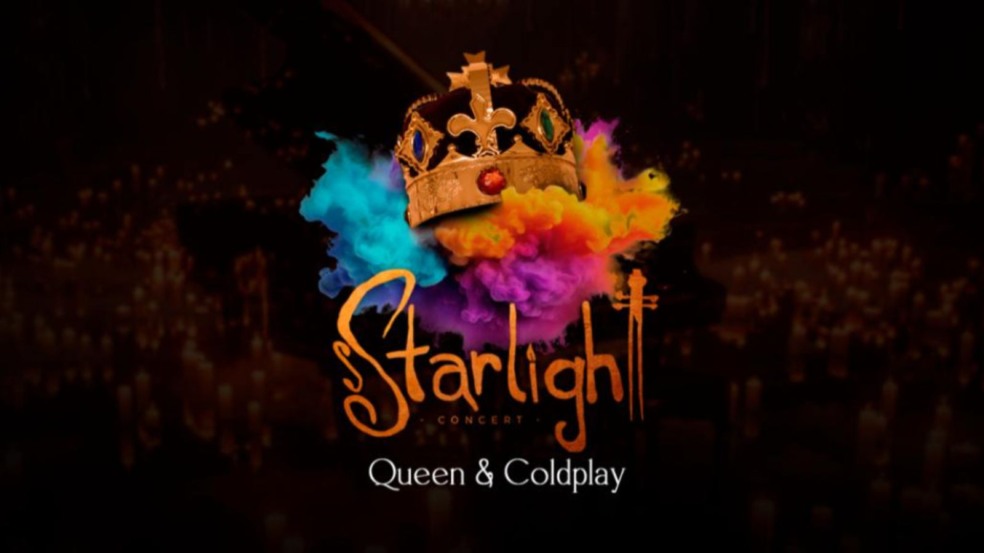 Postêr Starlight Concerts - Queen e Coldplay
