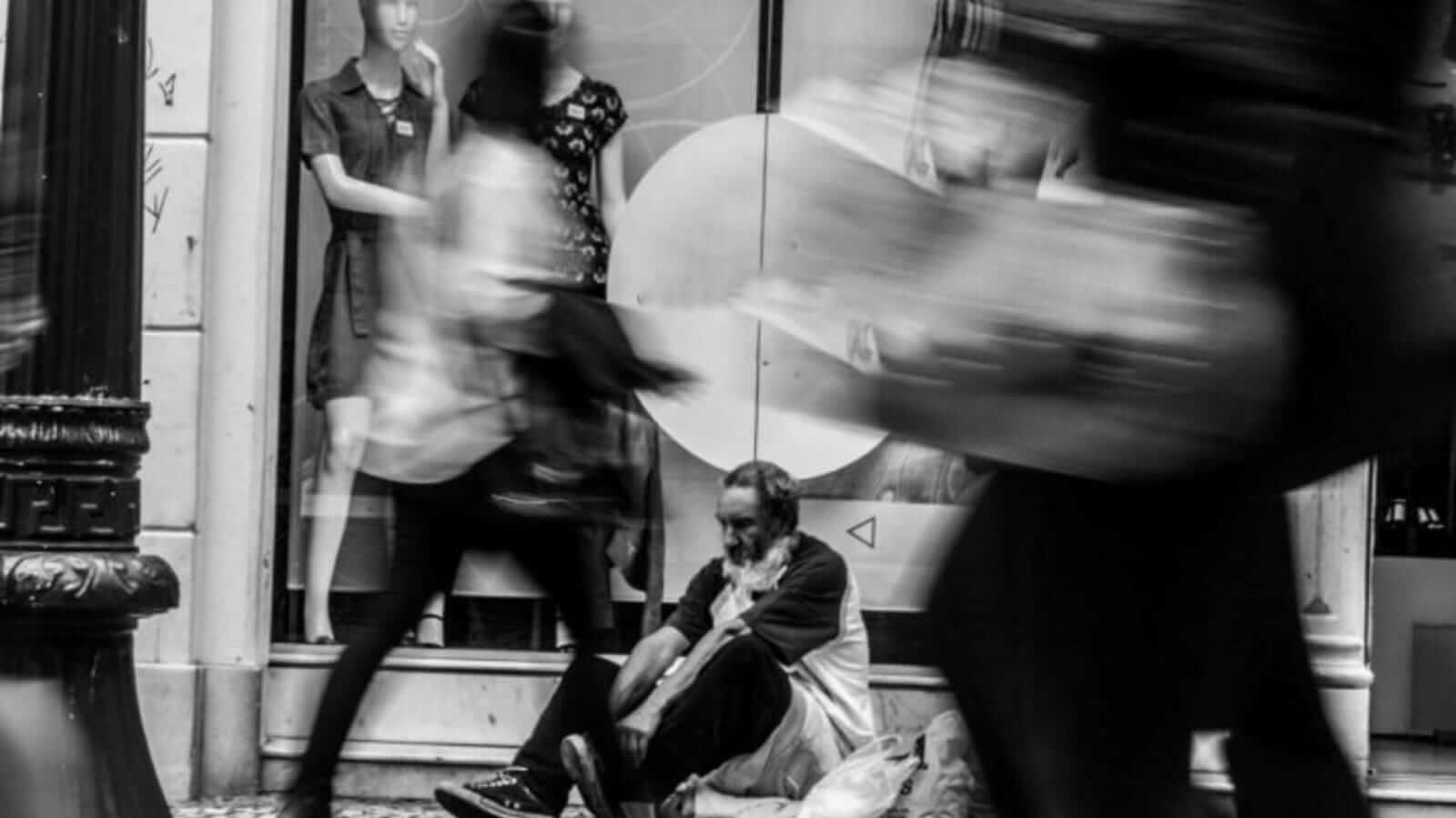 Homem em situação de rua em Jundiaí