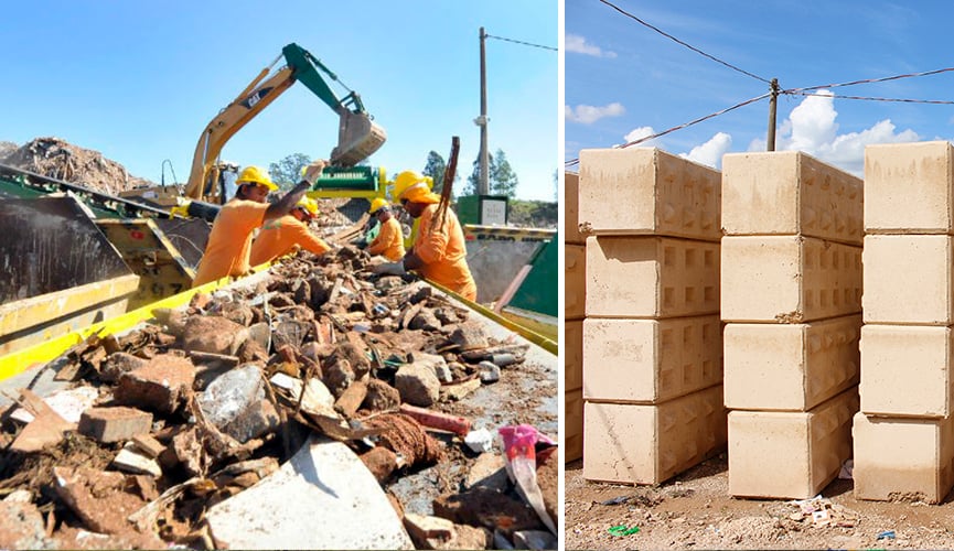 Jundiaí é referência em reciclagem na construção civil: 98% dos resíduos reaproveitados