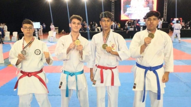 Atletas de Várzea Paulista conquistam três ouros no Campeonato Paulista de Karatê