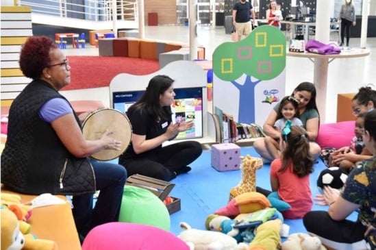 Lê no Ninho, com a Cia. Uni Verso & Prosa. Foto: Prefeitura de Jundiaí