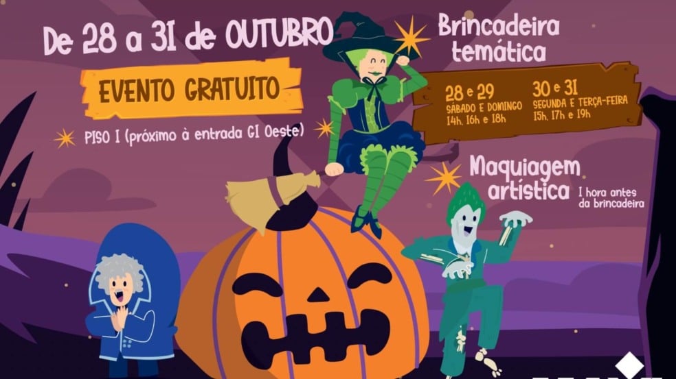 Leve a garotada para o Desafio de Halloween do Maxi Shopping Jundiaí