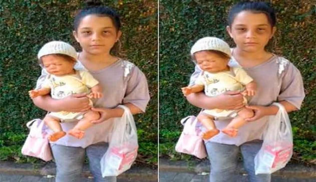 Mãe fantasia filha de 'mãe cansada' e viraliza na internet