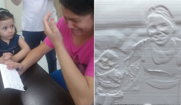 Mãe perde visão para salvar vida de filha