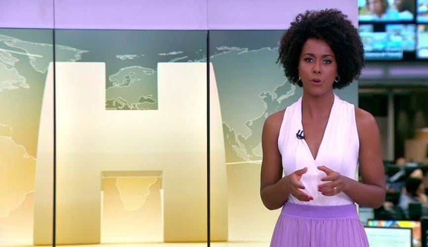 Maju Coutinho estreia na apresentação do Jornal Hoje