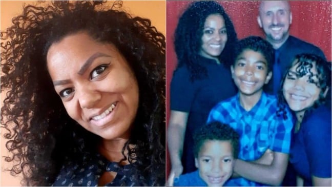 Mulher de um lado, foto de família