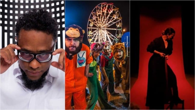 Montagem com artistas