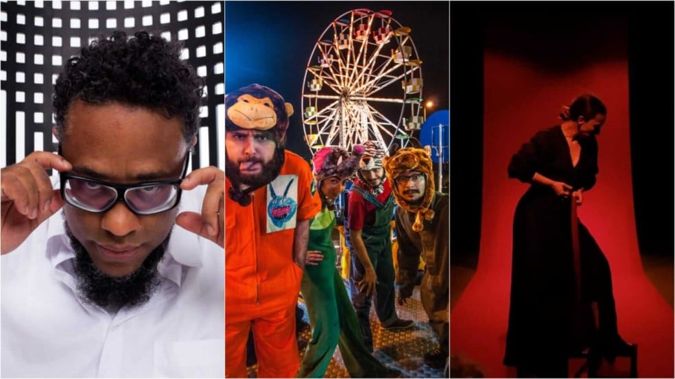 Montagem com artistas