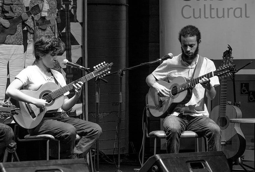 Violeiros Marina Ebbecke e Gabriel Souza. (Foto: Divulgação)