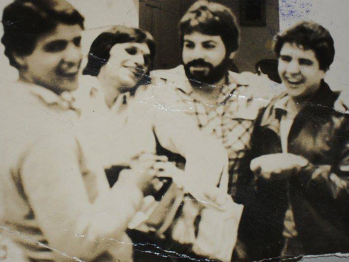 Maurício Ferreira ao lado de Zé Luiz Vidotti, Ângelo e Mário Sérgio Esteves.