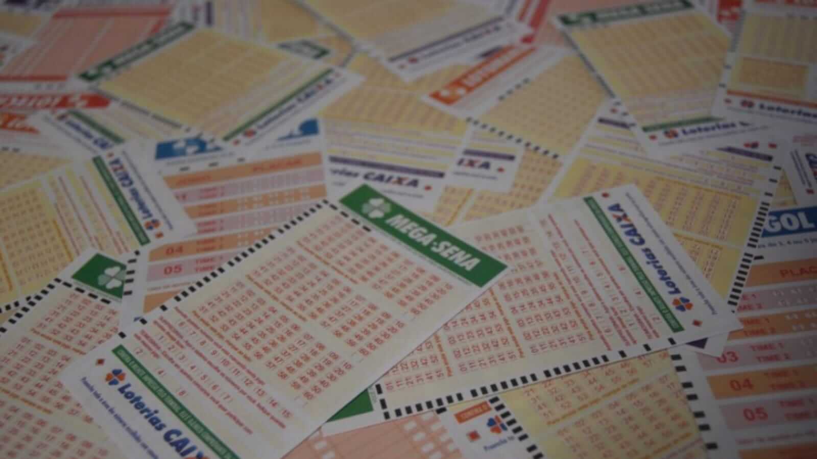 Foto de bilhetes da mega-sena