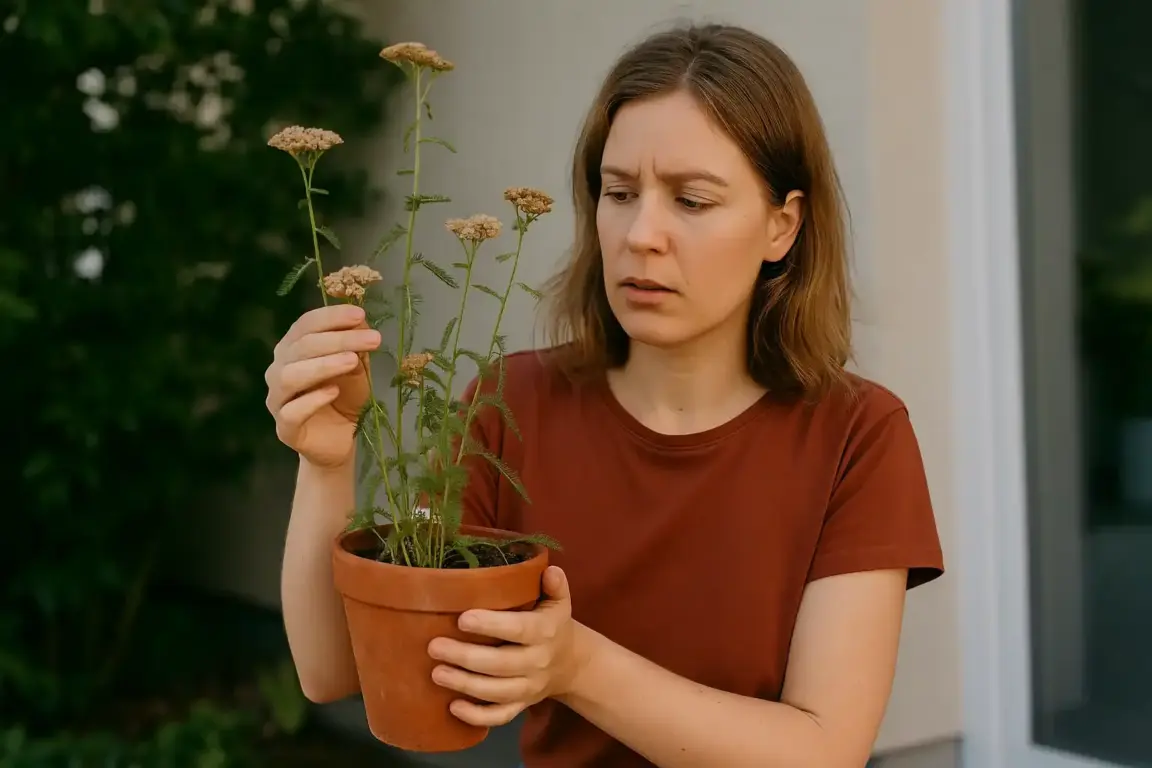 Mil-folhas com aparência seca mesmo com rega Veja o que fazer