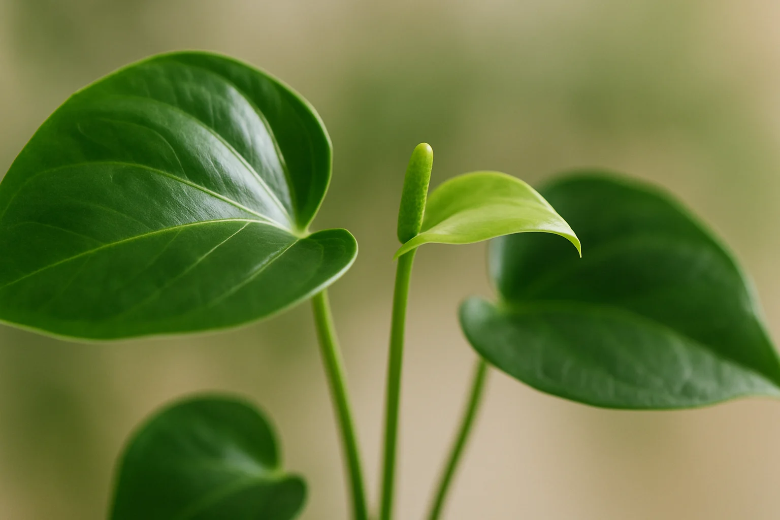 Mini antúrio sem flores Veja como estimular novas florações