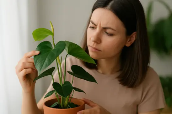 Mini antúrio sem flores Veja como estimular novas florações