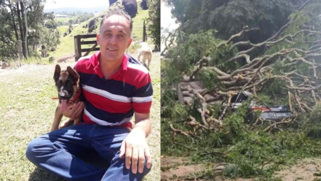 Morador de Itupeva que morreu atingido por árvore saiu do carro para abrir portão automático