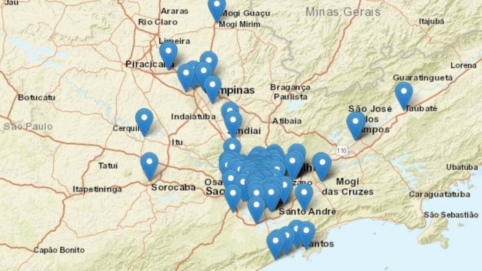 Regiões afetadas por tremores, reflexo de terremoto no Chile Regiões afetadas por tremores, reflexo de terremoto no Chile