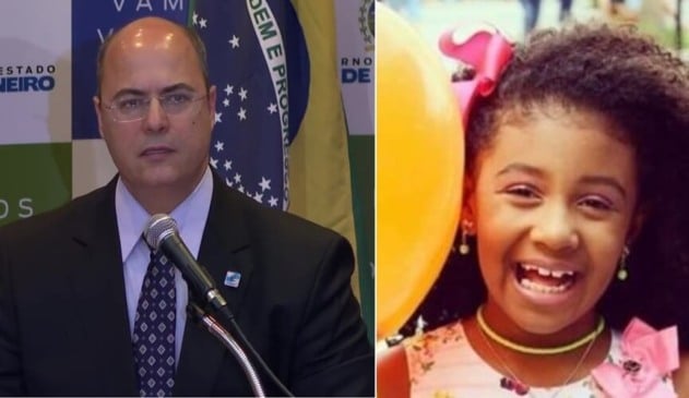 Morte de Ágatha não mudará política de segurança, diz Witzel