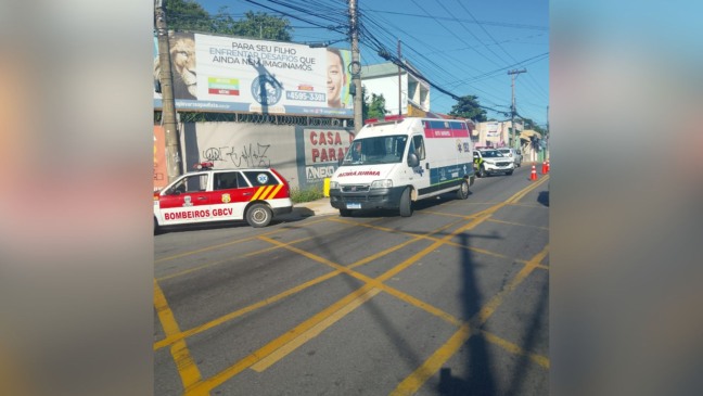 Acidente na Avenida Duque de Caxias