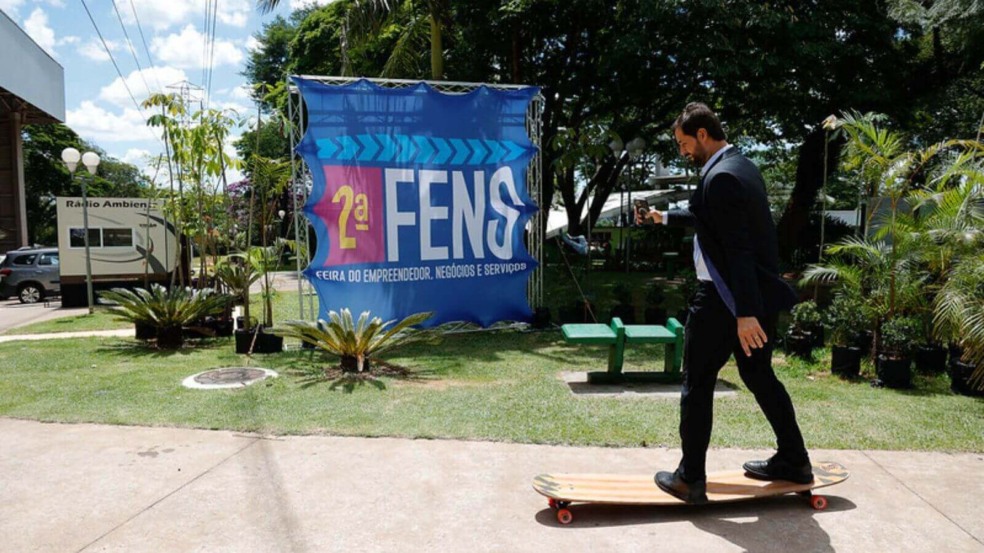 Prefeito Luiz Fernando na Feira do Empreendedor de Jundiaí