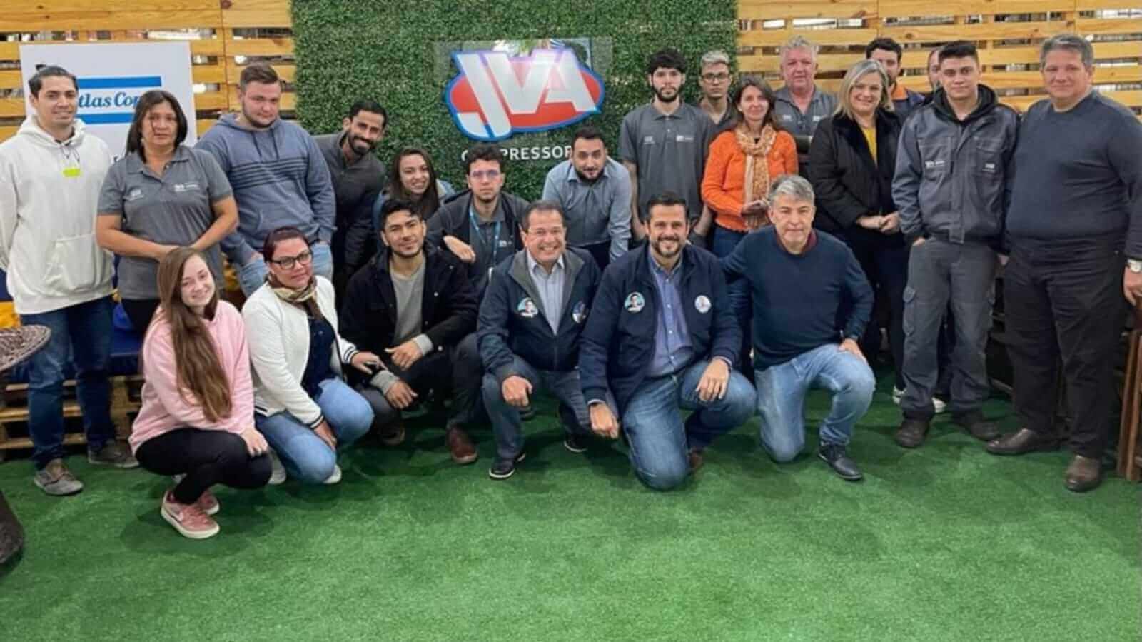 Mustafá e Fred visitam empresa em Itupeva