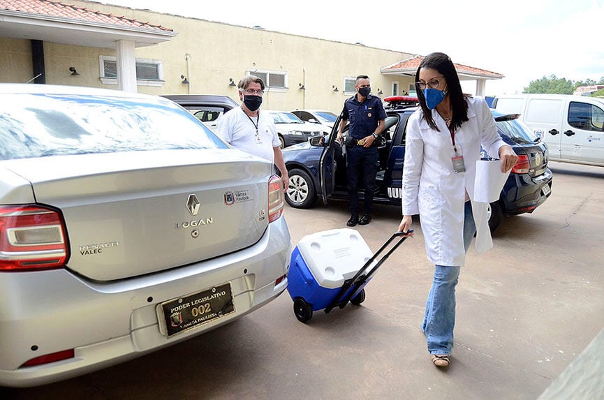 Vacinação em Várzea Paulista. (Foto: Divulgação)