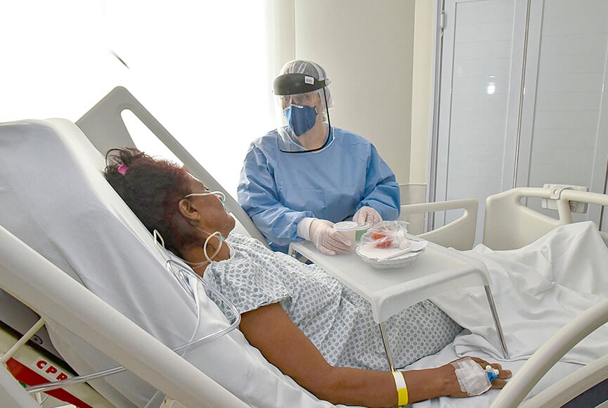 Internações no Hospital São Vicente. (Foto: Divulgação)