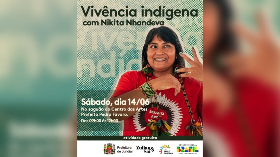 Flyer da exposição da Nikita Nhandeva.