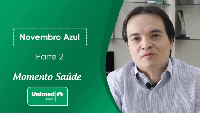 Thumb de vídeo da Unimed com médico em fundo verde