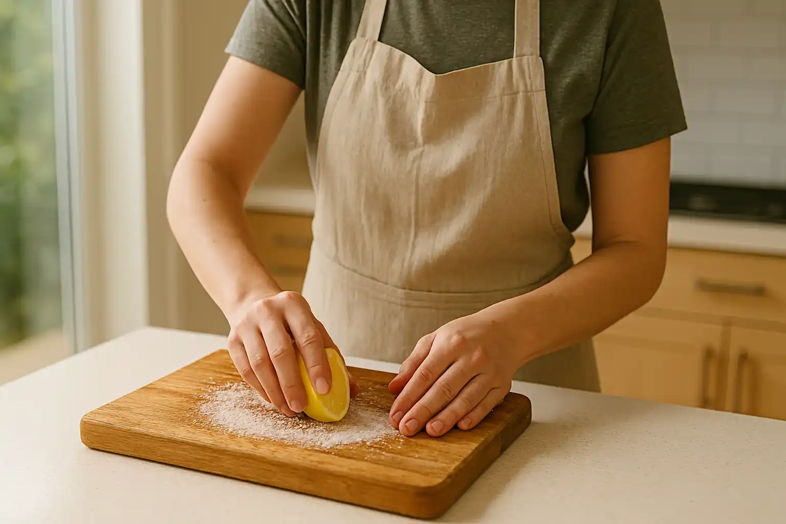 O que fazer se a tábua de madeira estiver com cheiro de carne