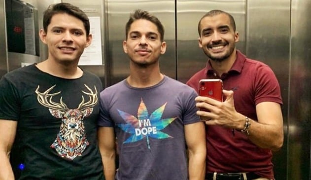 Amor a três em Jundiaí: juntos, eles formam um "trisal"