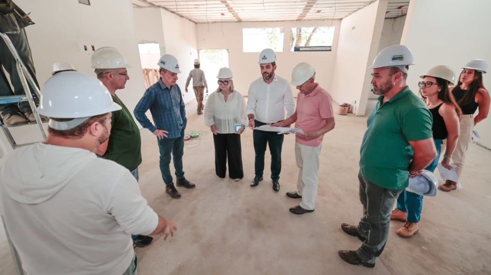 Detalhes da construção foram verificados durante a vistoria Detalhes da construção foram verificados durante a vistoria