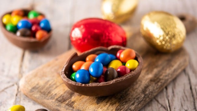 Ovo de Páscoa com M&M