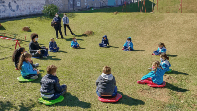 Escola Inovadora: Alunos da EMEB  participam de meditação em Jundiaí