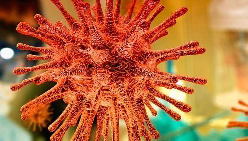 Desenho gráfico do vírus