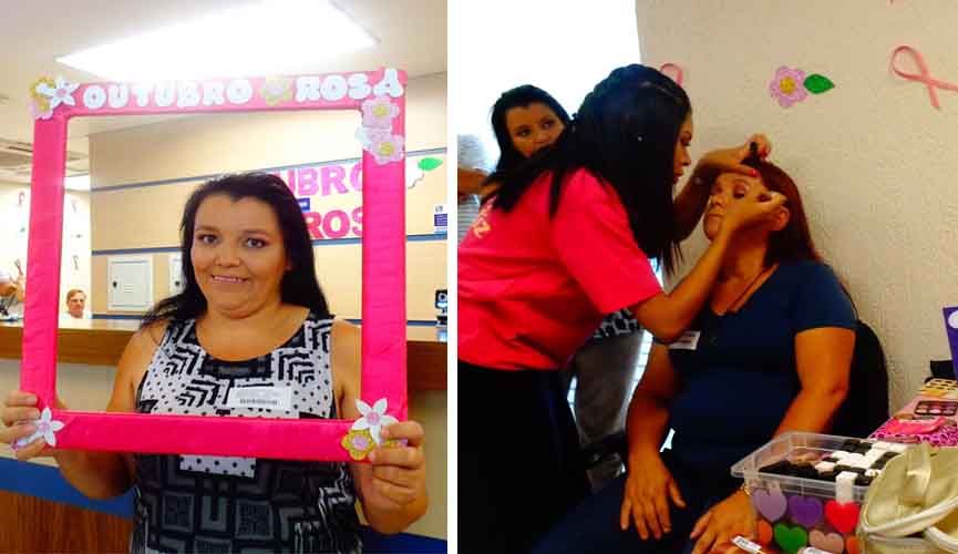 Pacientes oncológicas do São Vicente recebem ação especial para renovar a autoestima