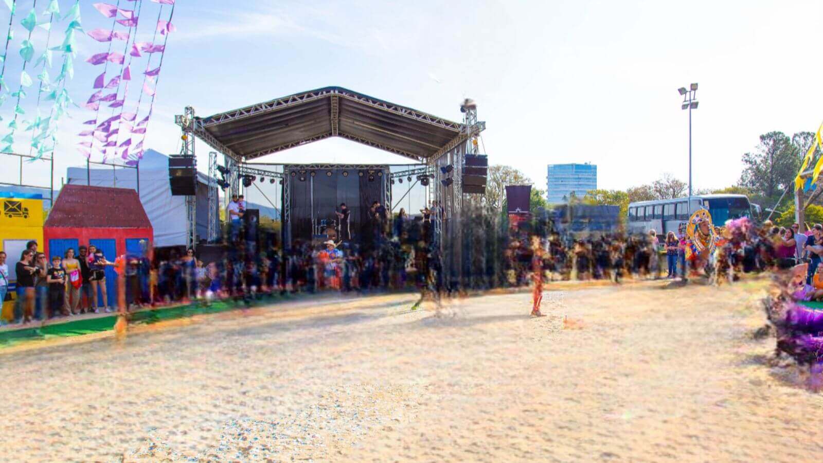 Palco na Festa Julina de Jundiaí