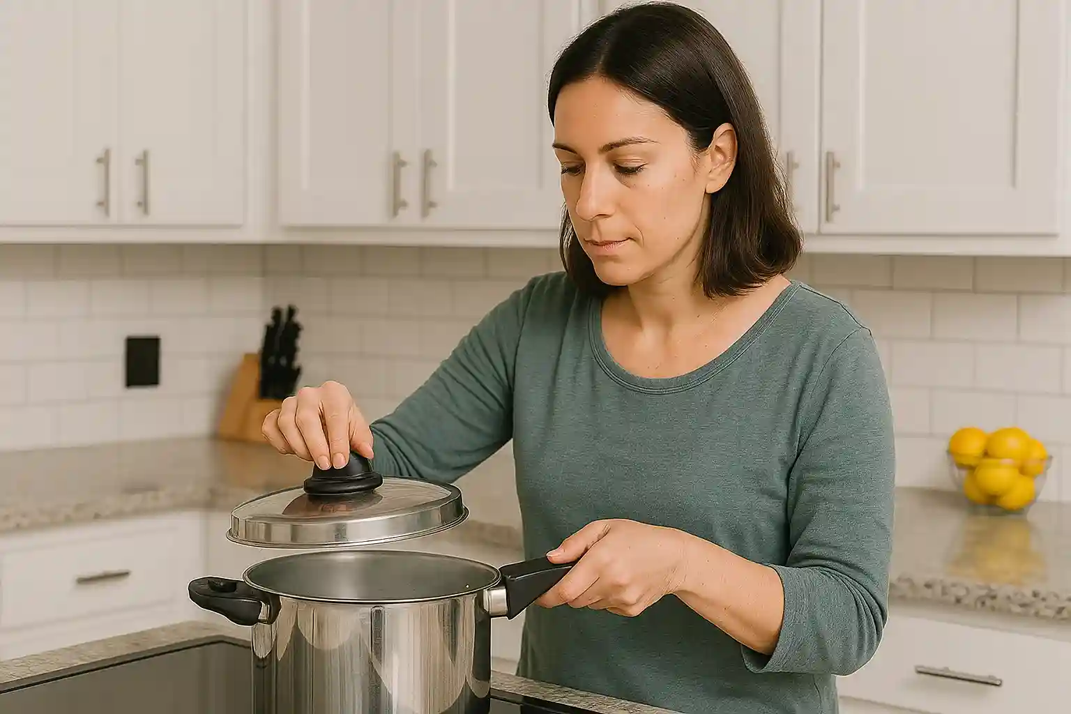 Panela de pressão com cheiro forte Elimine o odor com 1 truque