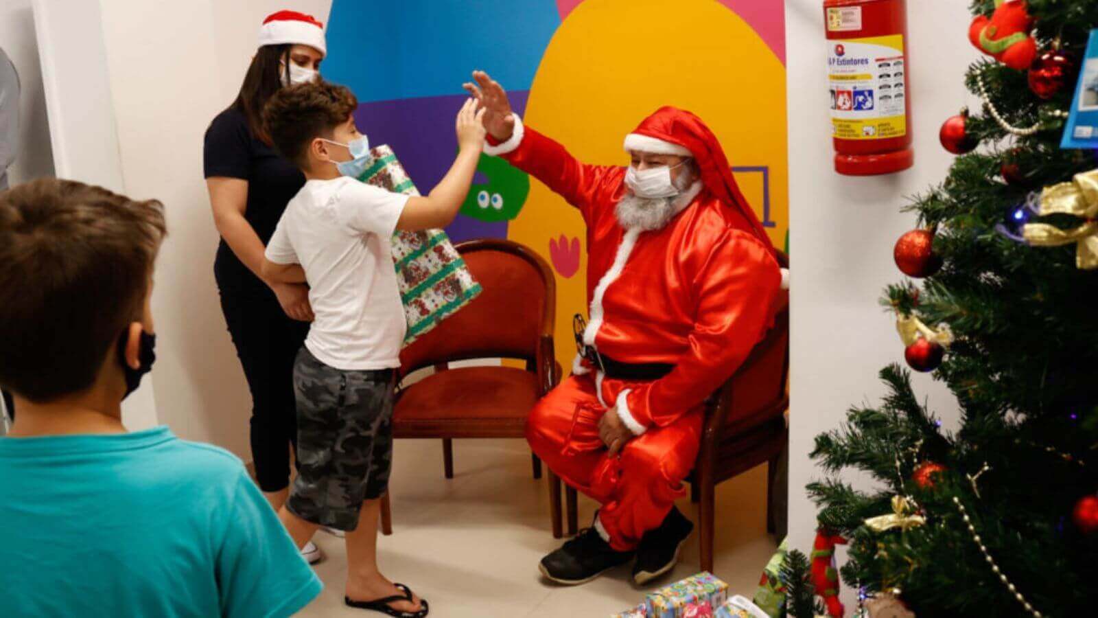 Papai Noel na Clínica da Família Hortolândia